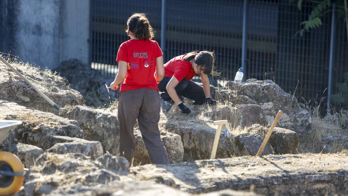 Trabajos en el yacimiento de Cercadillas
