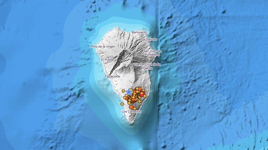 La Palma registra una cuarentena de sismos durante la noche