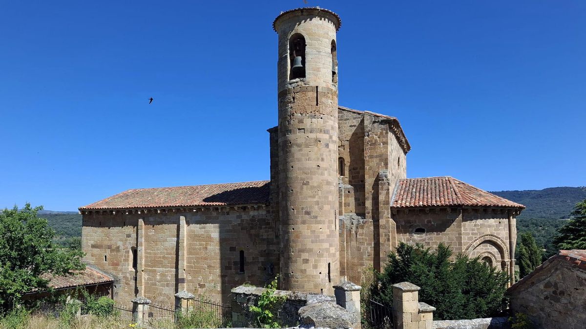 Estado actual de la colegiata de San Martín de Elines (Valderredible, Cantabria)