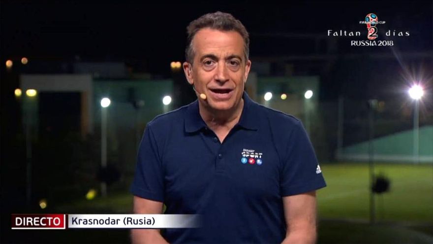 JJ Santos, en la cobertura del Mundial 2018