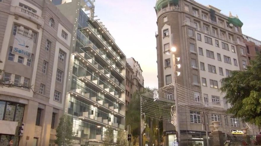 Exterior del nuevo hotel urbano de Santa Cruz de Tenerife.