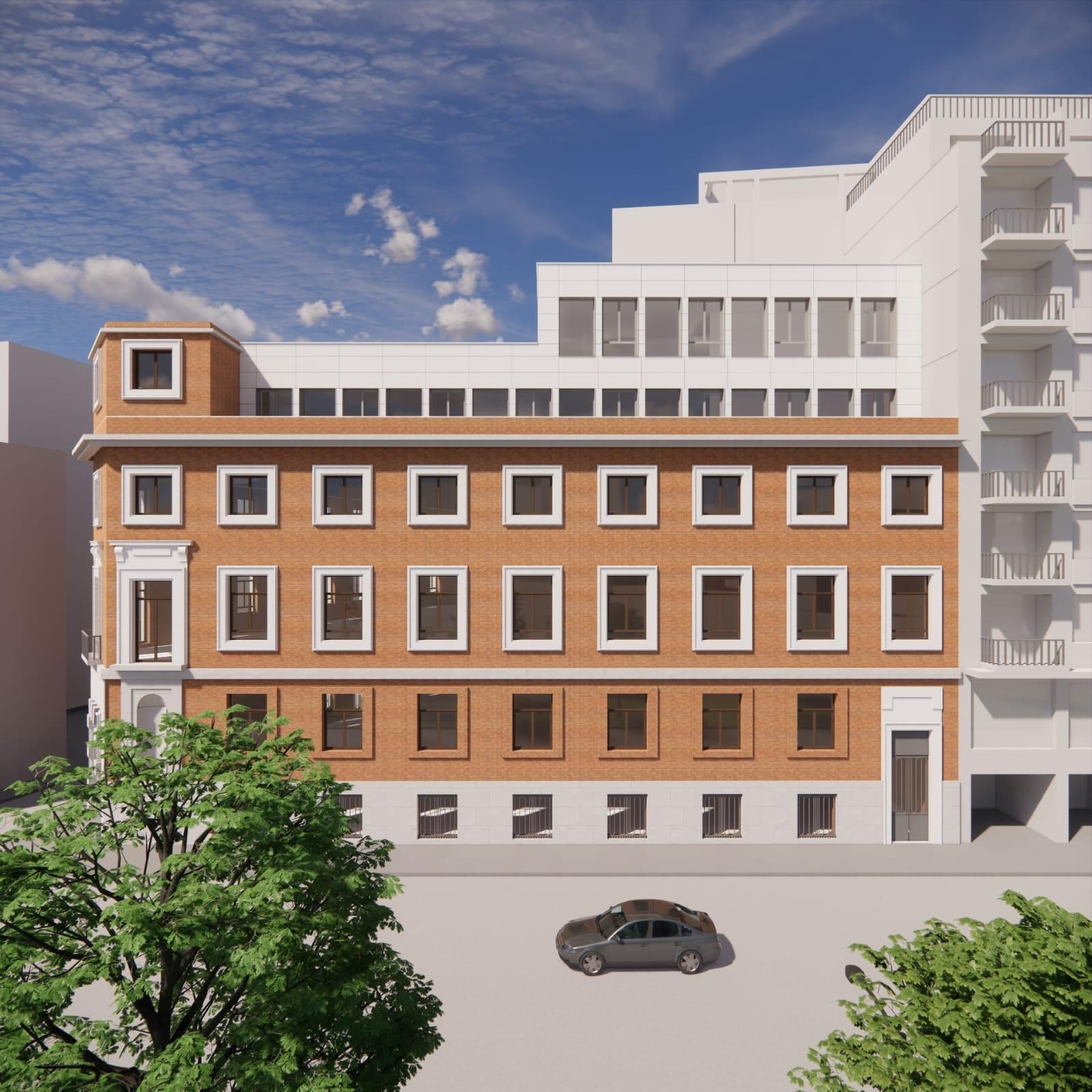 Imagen del futuro edificio de Padro 30, que albergará un nuevo centro cultural y un centro de salud