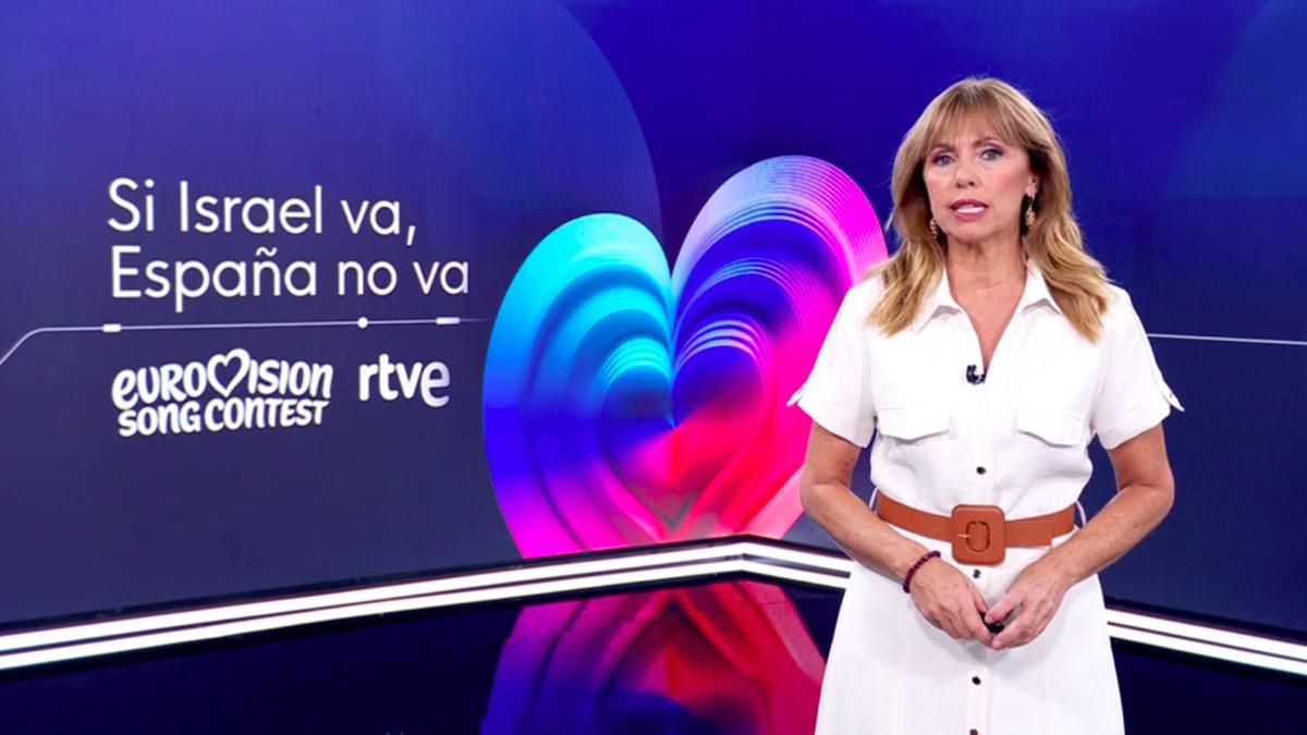 RTVE aclara en su 'Telediario' que si no participa en Eurovisión, tampoco emitirá el festival