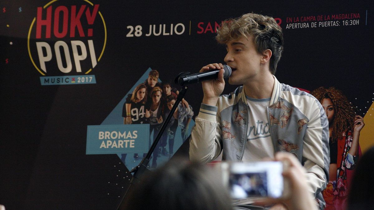 Carlos Marco durante la presentación de Hoky Popi Music 2017.