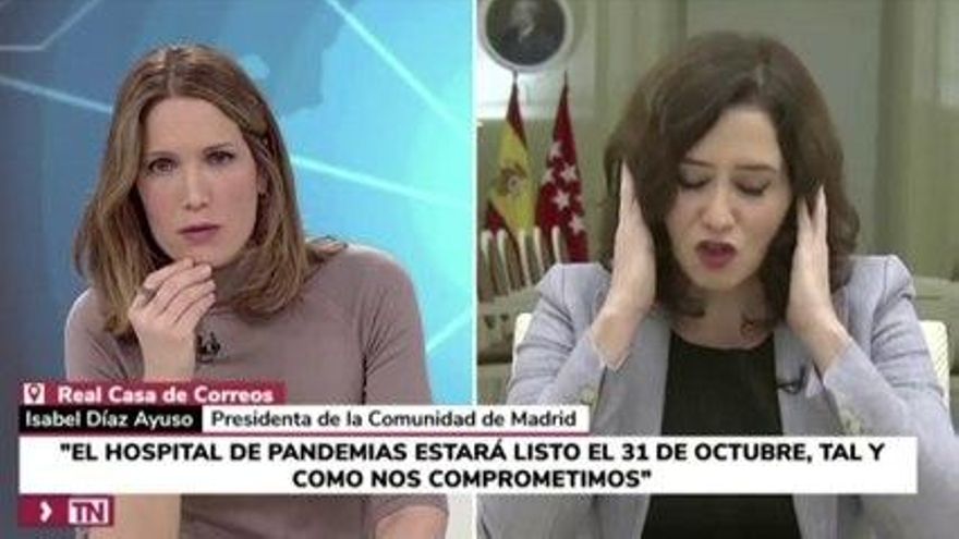Díaz Ayuso no sabe explicar de dónde saldrá el personal del hospital de Valdebebas: "Esas preguntas no se le hacen a una presidenta autonómica"