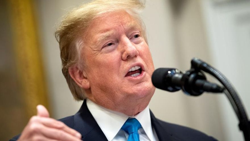 En la imagen, el presidente de Estados Unidos, Donald Trump.