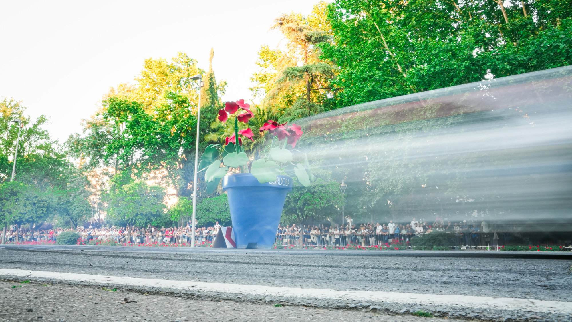 Tramo urbano del Rally Sierra Morena