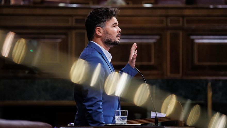 El portavoz de Esquerra Republicana (ERC) en el Congreso, Gabriel Rufián.