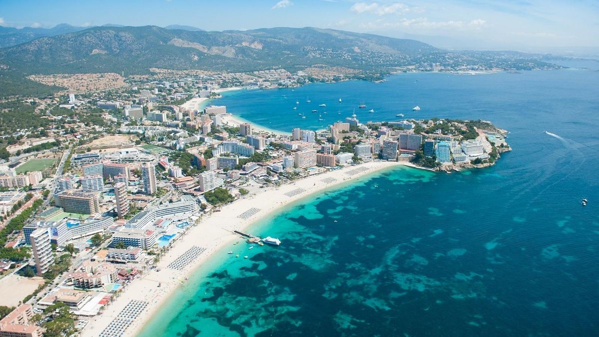 Vista aérea de Magaluf.