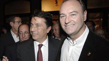 El exconseller de Sanidad, Manuel Cervera, y el expresidente de la Generalitat, Alberto Fabra, en 2011.