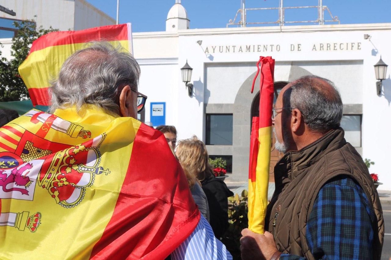 Concentración de Vox en Arrecife
