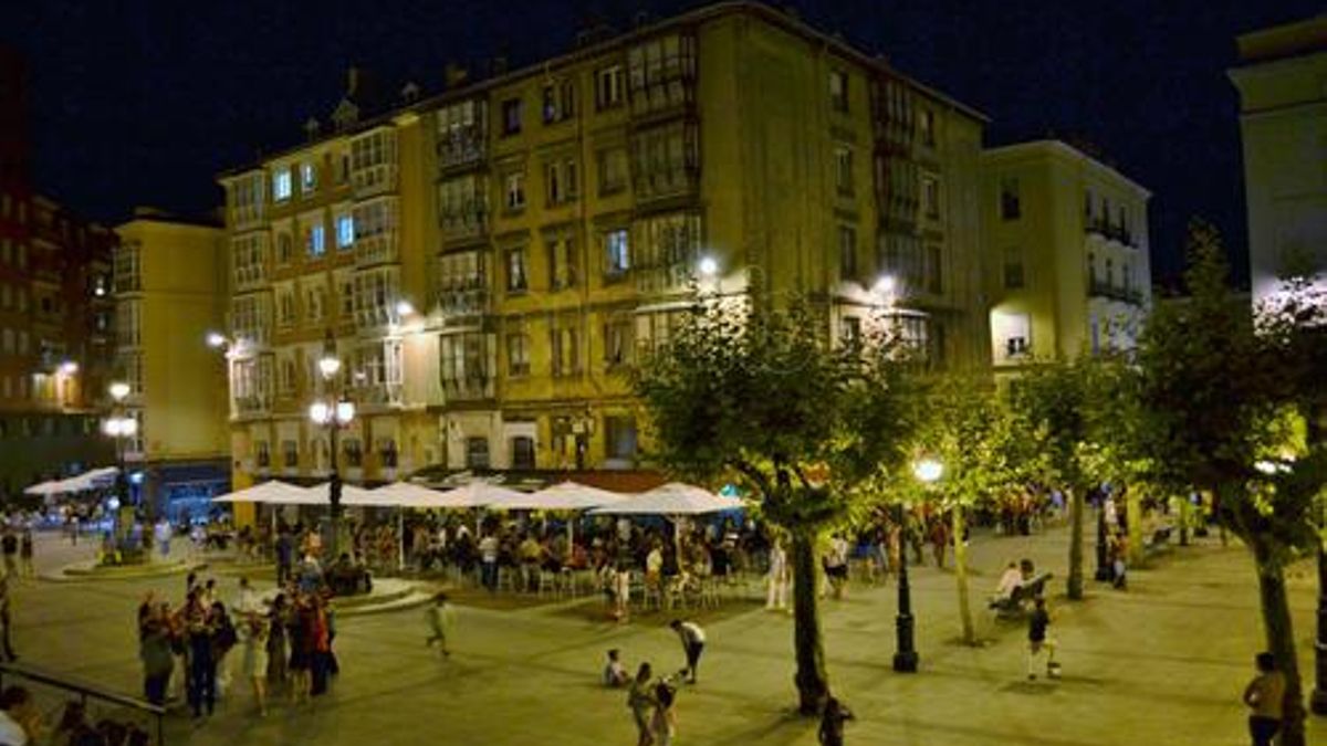 Plaza de Cañadío en Santander.