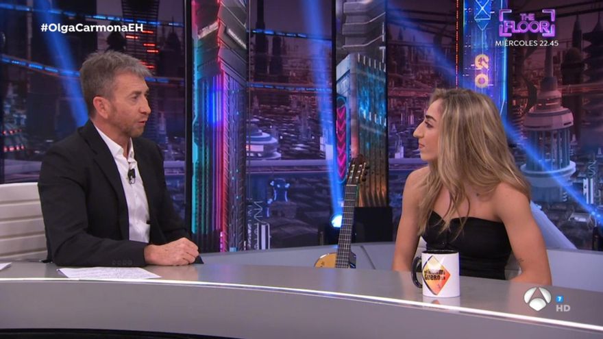 Pablo Motos y Olga Carmona, en 'El Hormiguero'