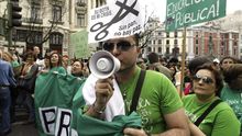 Manifestación contra la Ley Wert y los recortes en educación. EFE