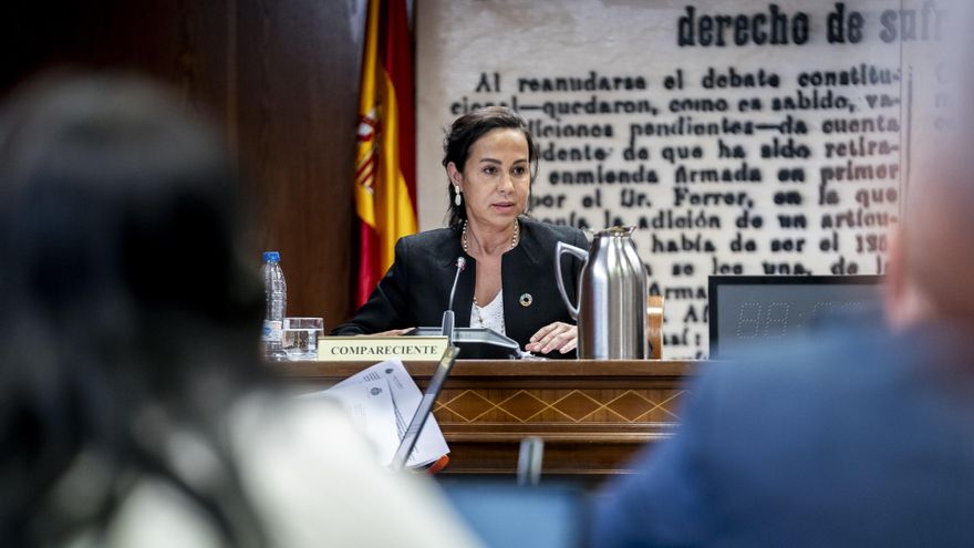 Archivo - La expresidenta de Adif y exsecretaria de Estado de Transportes, Movilidad y Agenda Urbana, Isabel Pardo de Vera, comparece ante la comisión de investigación sobre el ‘caso Koldo’, en el Senado, a 31 de mayo de 2024, en Madrid (España).