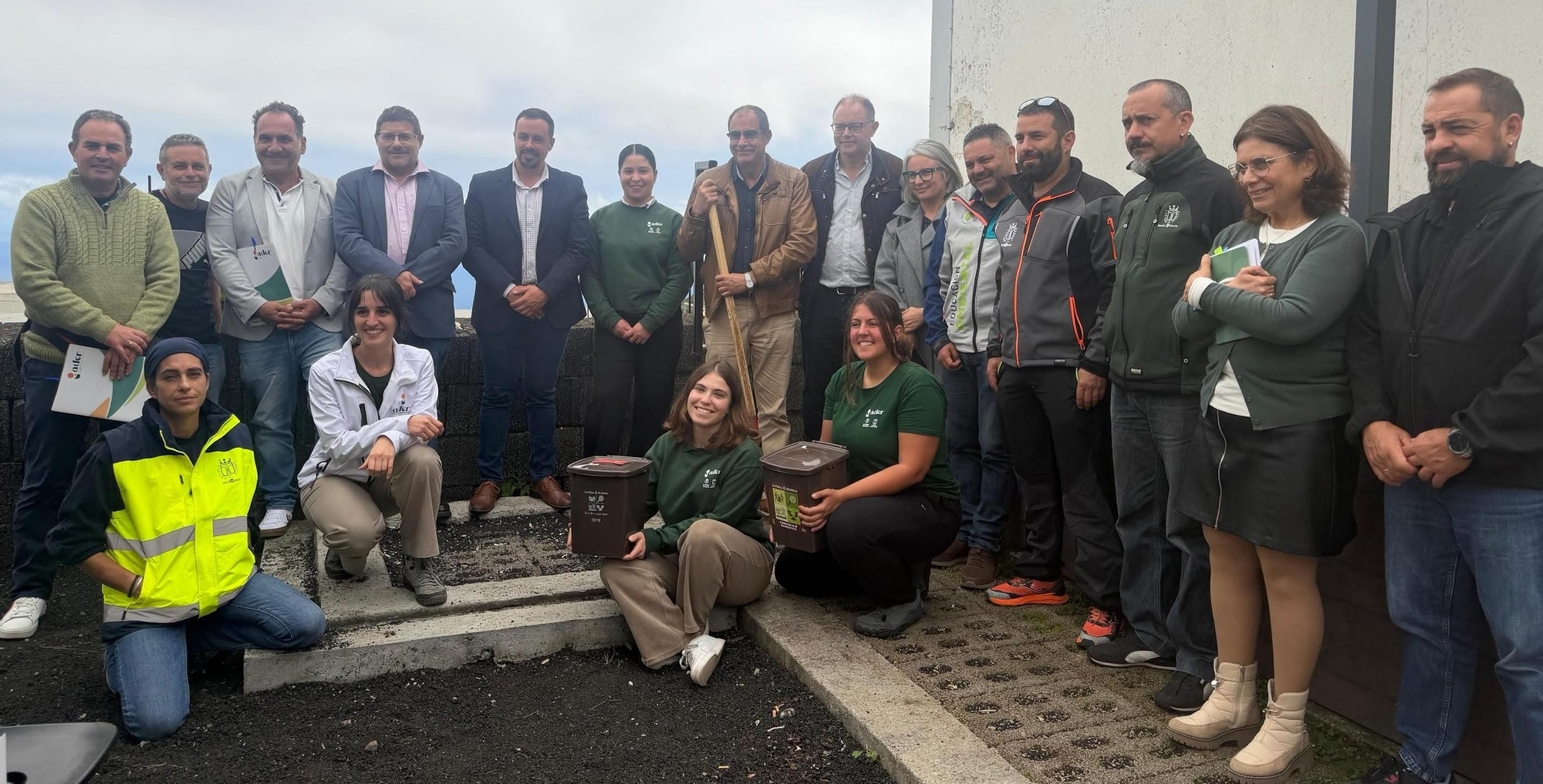 La Palma Orgánica comparte su modelo de compostaje descentralizado con El Hierro.