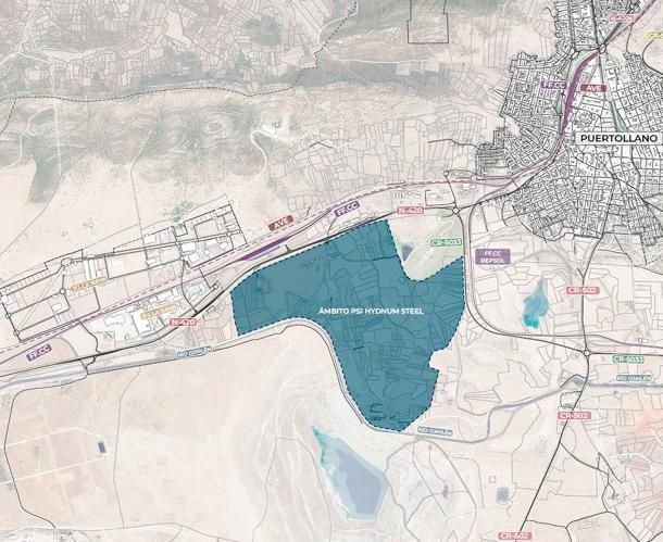 Emplazamiento en el término municipal de Puertollano y delimitación del ámbito del 
Proyecto de Singular Interés “Hydnum Steel-Planta de Acero Verde”