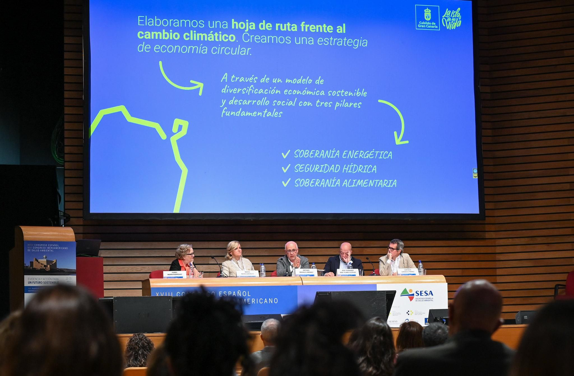 El presidente de Gran Canaria, Antonio Morales, participa en el XVIII Congreso Español y VIII Congreso Iberoamericano de Salud Ambiental.