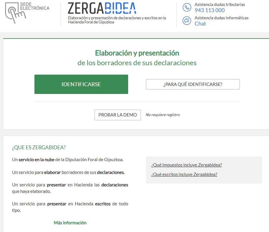 La declaración de la renta puede confeccionarse en Gipuzkoa a través de Zergabidea