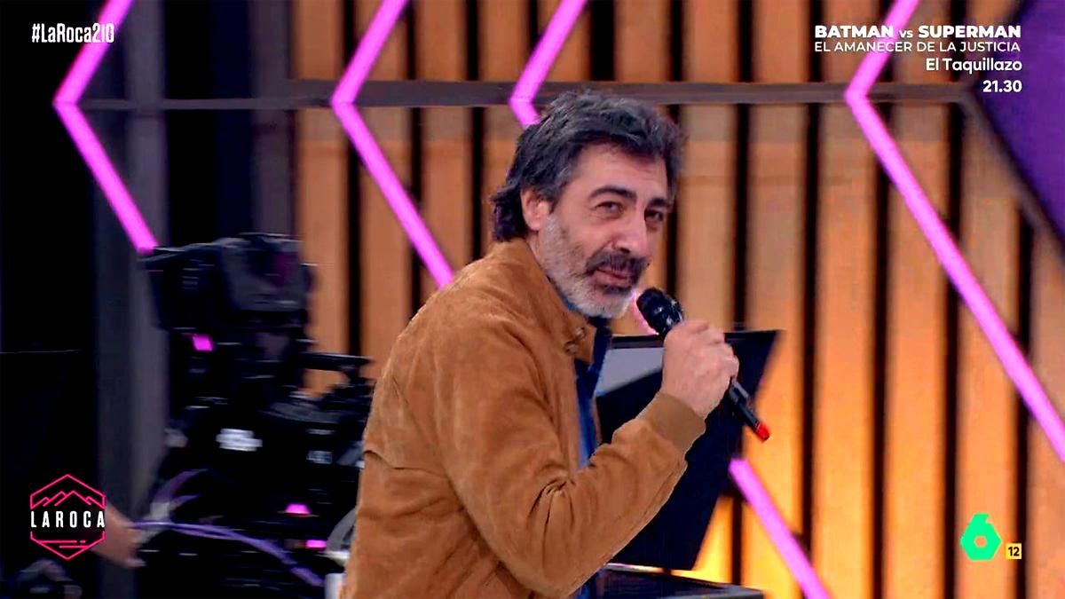 Juan del Val irrumpió a última hora en el plató de 'La Roca' como "comodín" de Semana Santa: "Dije que me venía mal"