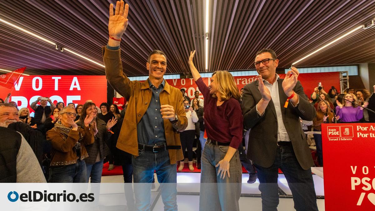 Insultan a Pedro Sánchez durante un mitin en Teruel y el presidente ...