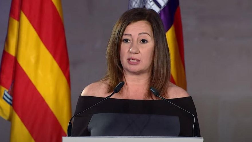 La presidenta del Govern, Francina Armengol, en el acto institucional del Día de Baleares.