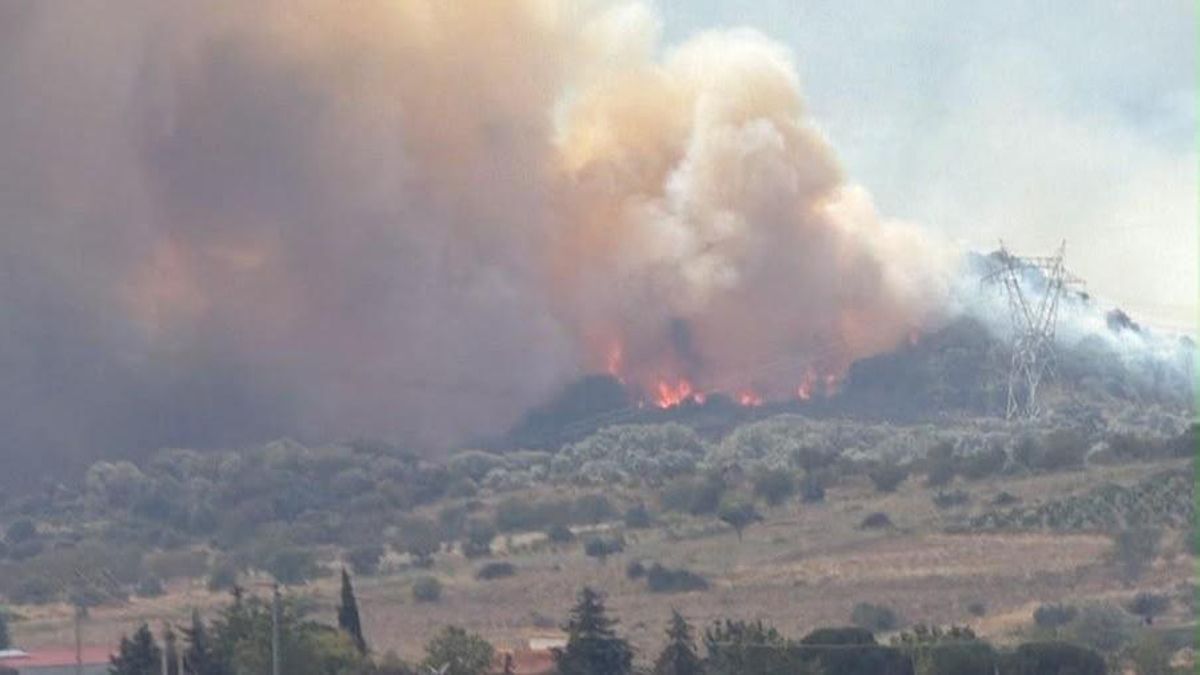 Fotografía del incendio en Arribes del Duero, Zamora