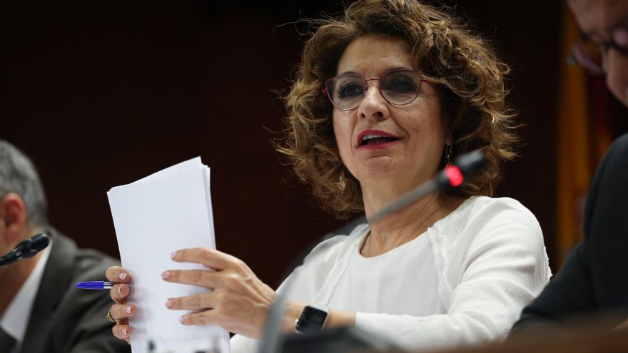 La vicepresidenta primera y ministra de Hacienda, María Jesús Montero.