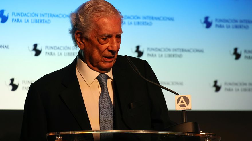 Mario Vargas Llosa durante el XV Foro Atlántico. (Archivo)