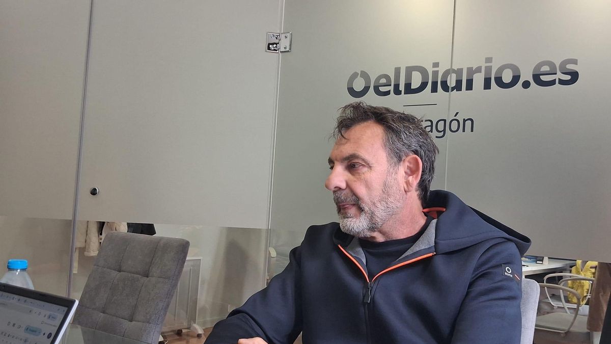 Óscar Camps en un momento de la entrevista