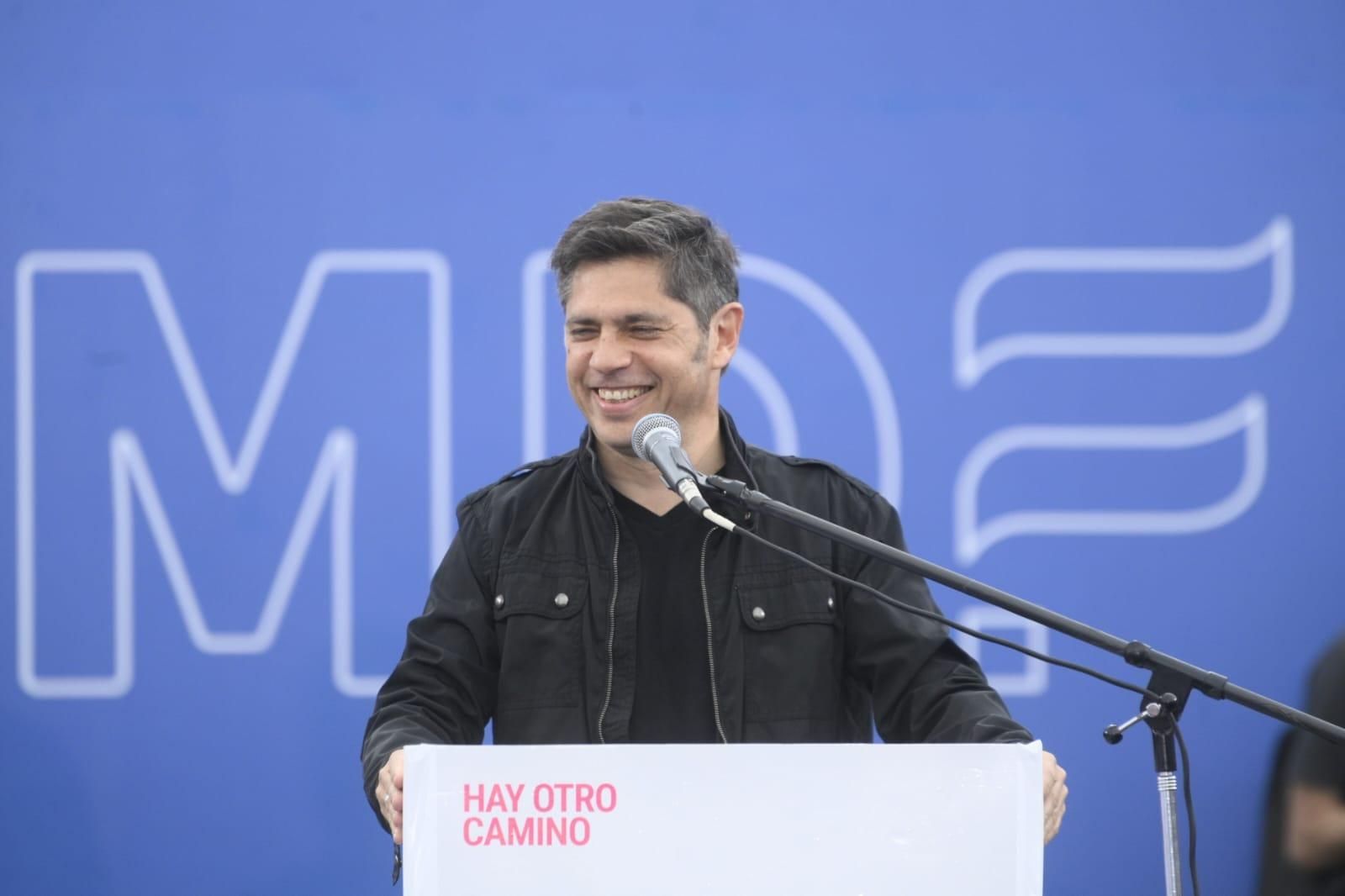 Axel Kicillof habla en el predio de la UTN en Villa Domínico, el 19 de septiembre de 2026