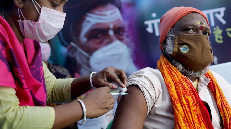 Vacunación en la India.