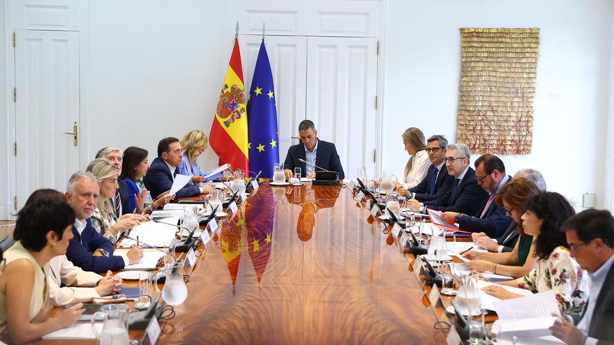 Pedro Sánchez preside la reunión extraordinaria del Consejo de Seguridad Nacional de este martes.