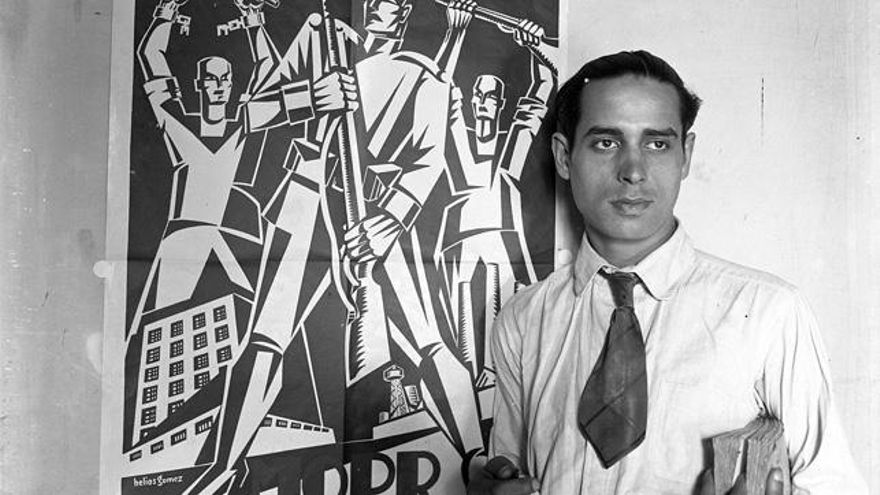 El MNAC adquiere la colección personal de Helios Gómez, el cartelista republicano que pintó la 'Capilla gitana' en la Modelo