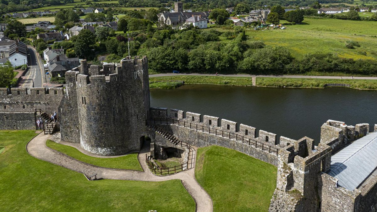 Vista desde el Castillo de Pembroke.