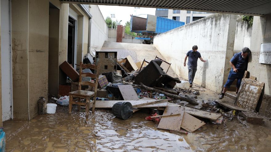 Inundación en Tafalla.