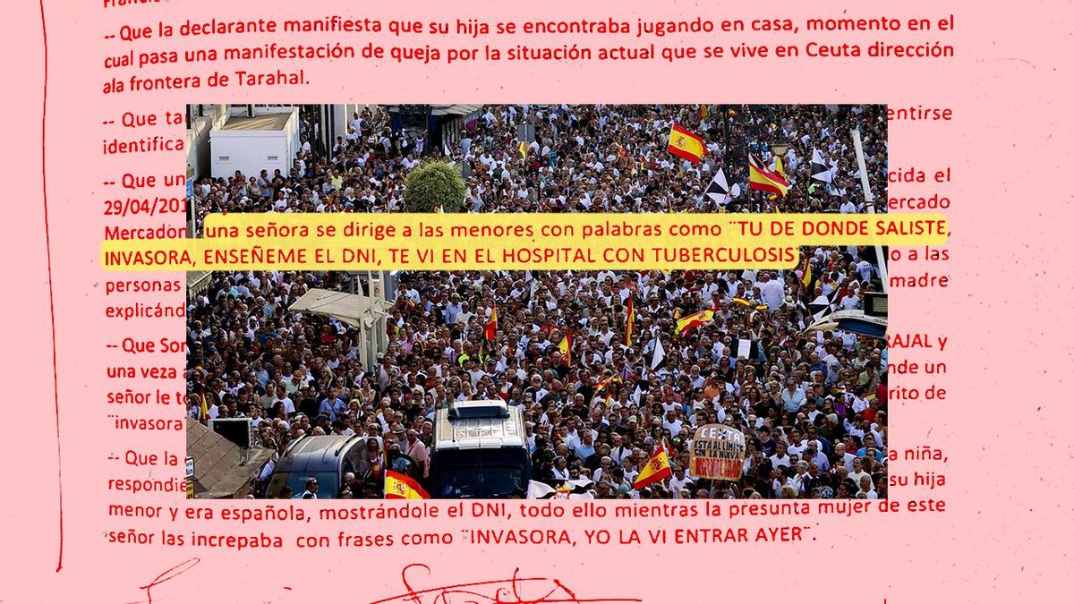 Una niña ceutí que participaba en una protesta en Ceuta es acosada por otros manifestantes: "Invasora, tienes tuberculosis"