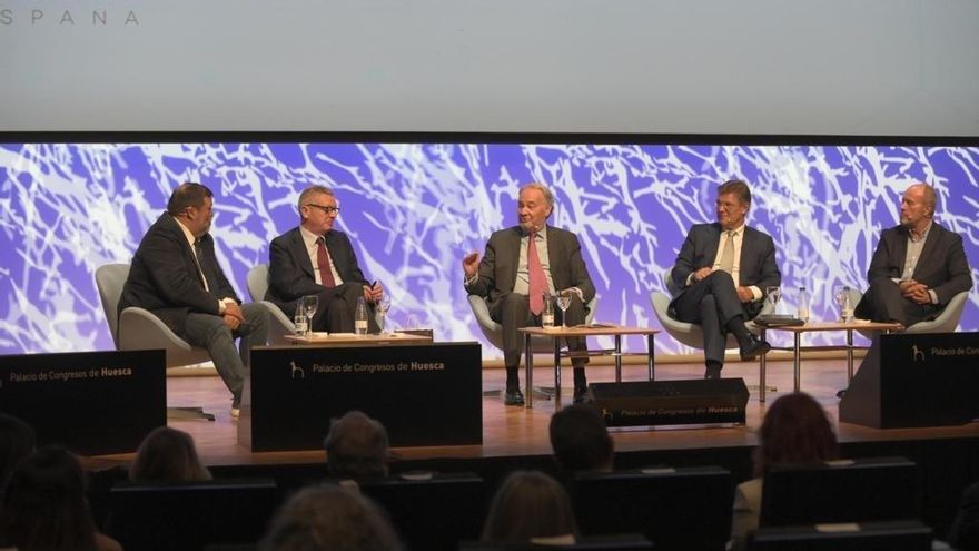 (i-d) Los exministros de Justicia Francisco Caamaño, Alberto Ruiz-Gallardón, Rafael Catalá y Juan Carlos Campo