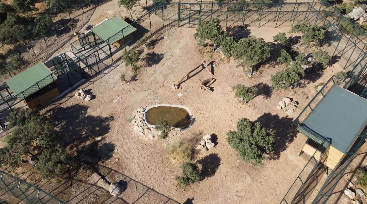Instalaciones de la finca El Borril para linces ibéricos