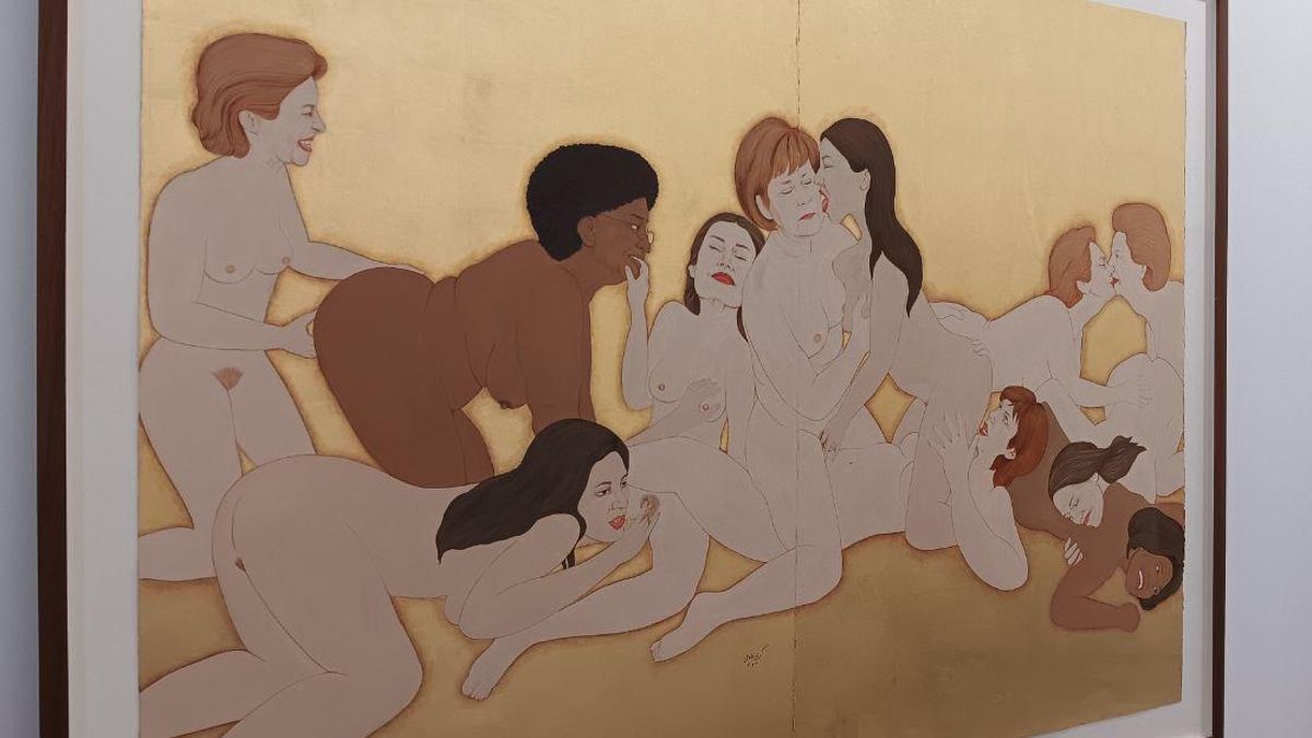 Una de las obras de la serie de la artista afgana Kubra Khademi