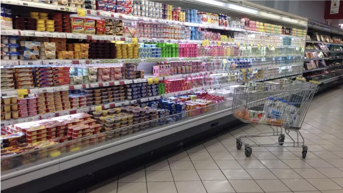 Imagen de archivo de un supermercado