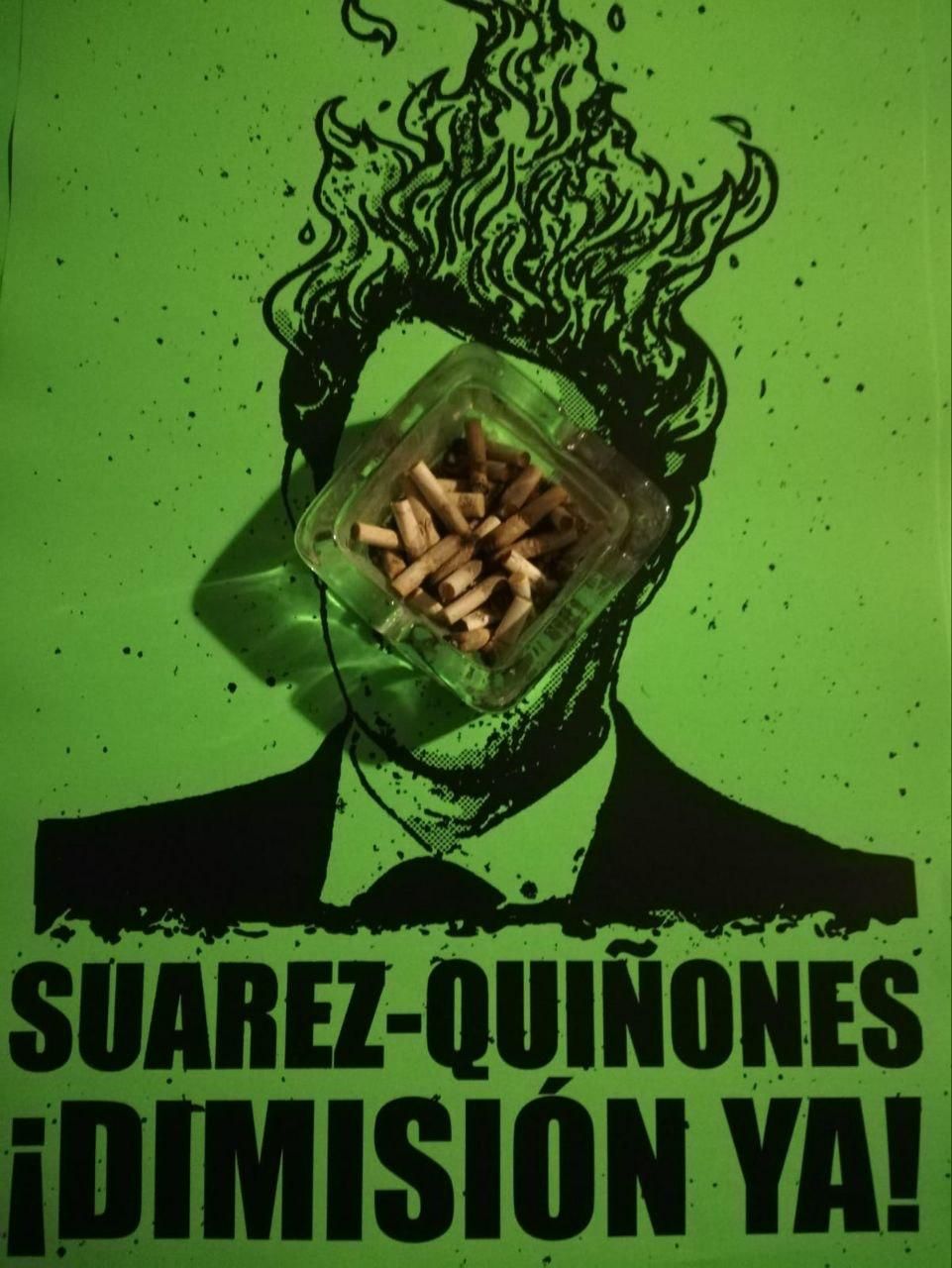 Aparecen carteles en la provincia de León que piden la dimisión de Quiñones y del Director General de Política Forestal