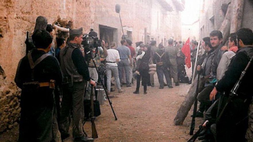 Rodaje de 'Tierra y Libertad' en Mirambel