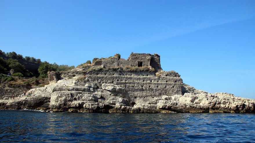 Ruinas romanas en Capo Sorrento.