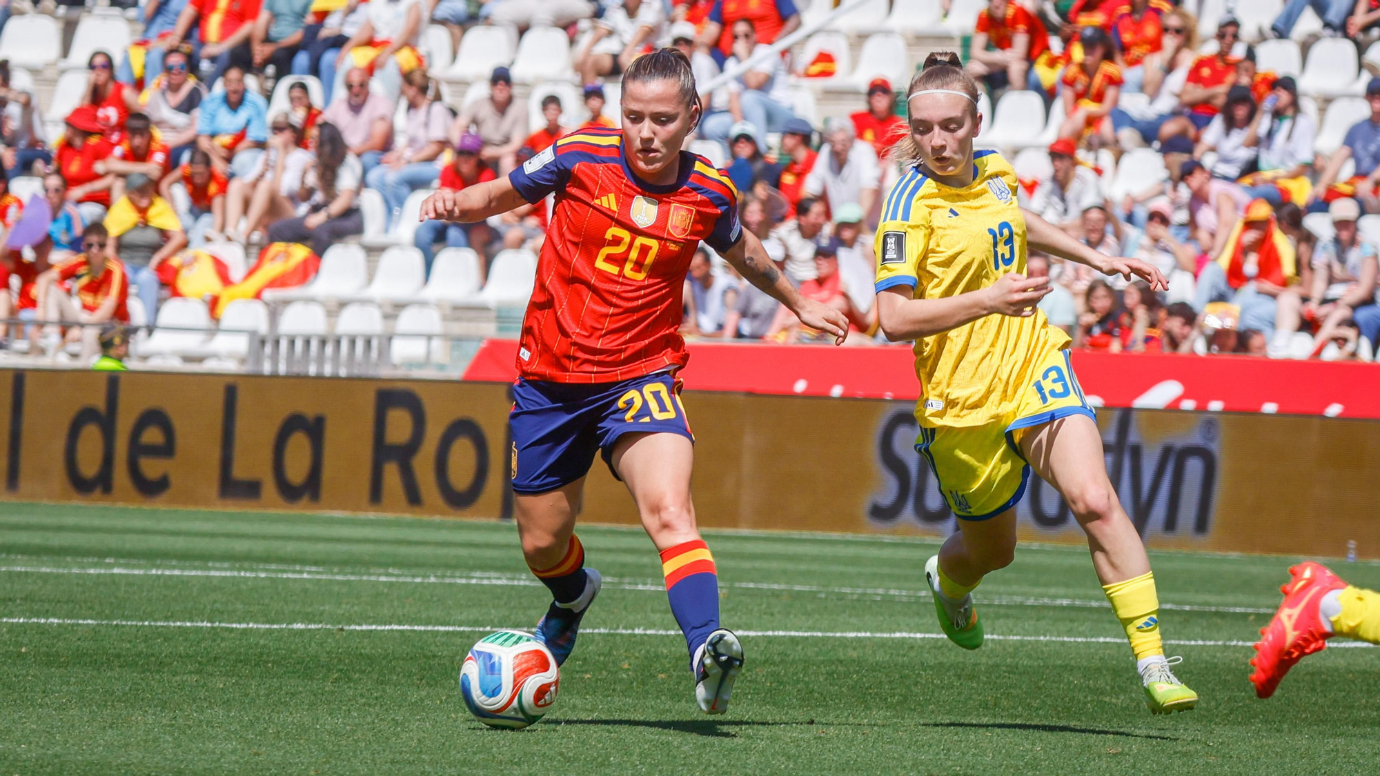 El partido de la selección femenina España - Ucrania