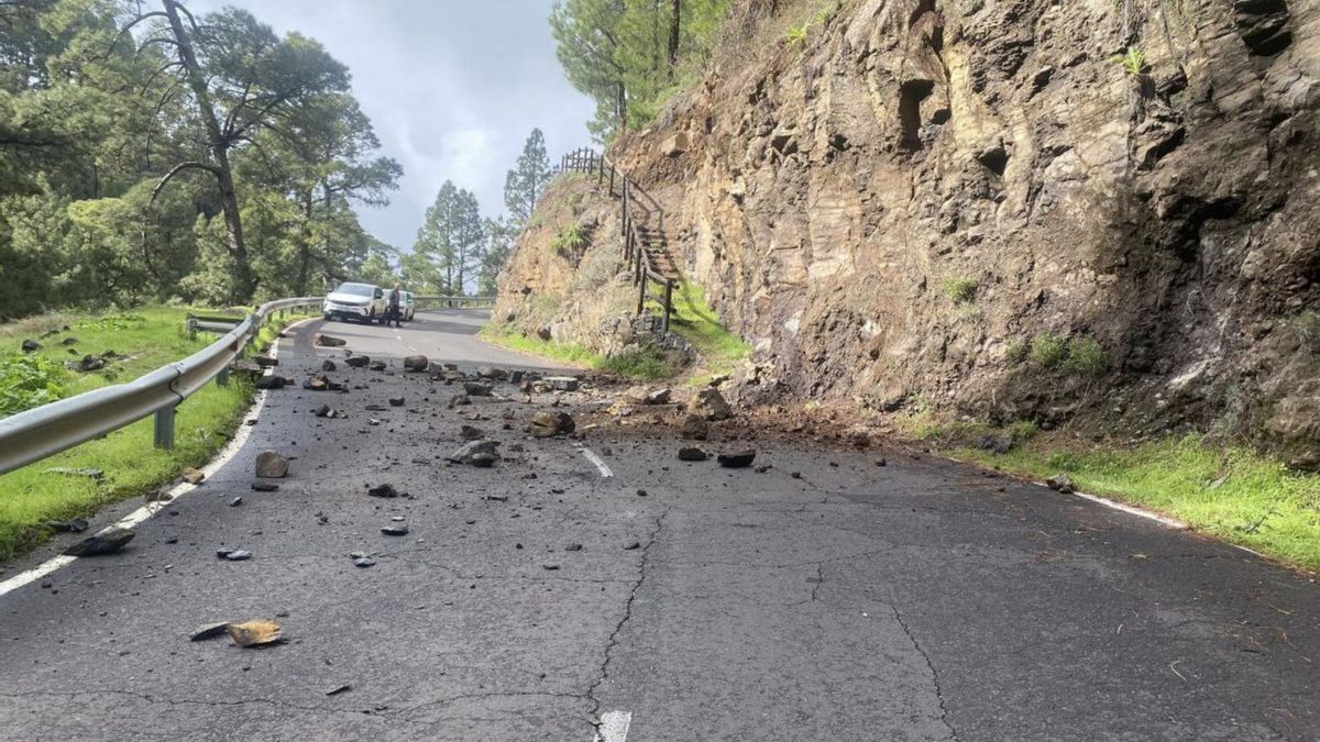 El Gobierno de Canarias declara la prealerta por riesgo de desprendimientos