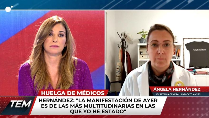 Mariló Montero pide "bajar el tono" a los sanitarios, y les hace responsables de hallar solución: "Está en vuestras manos"