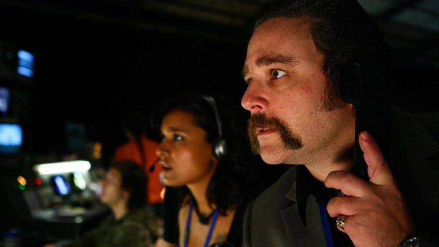 Shelley Conn y Andy Nyman en 'Dead Set'