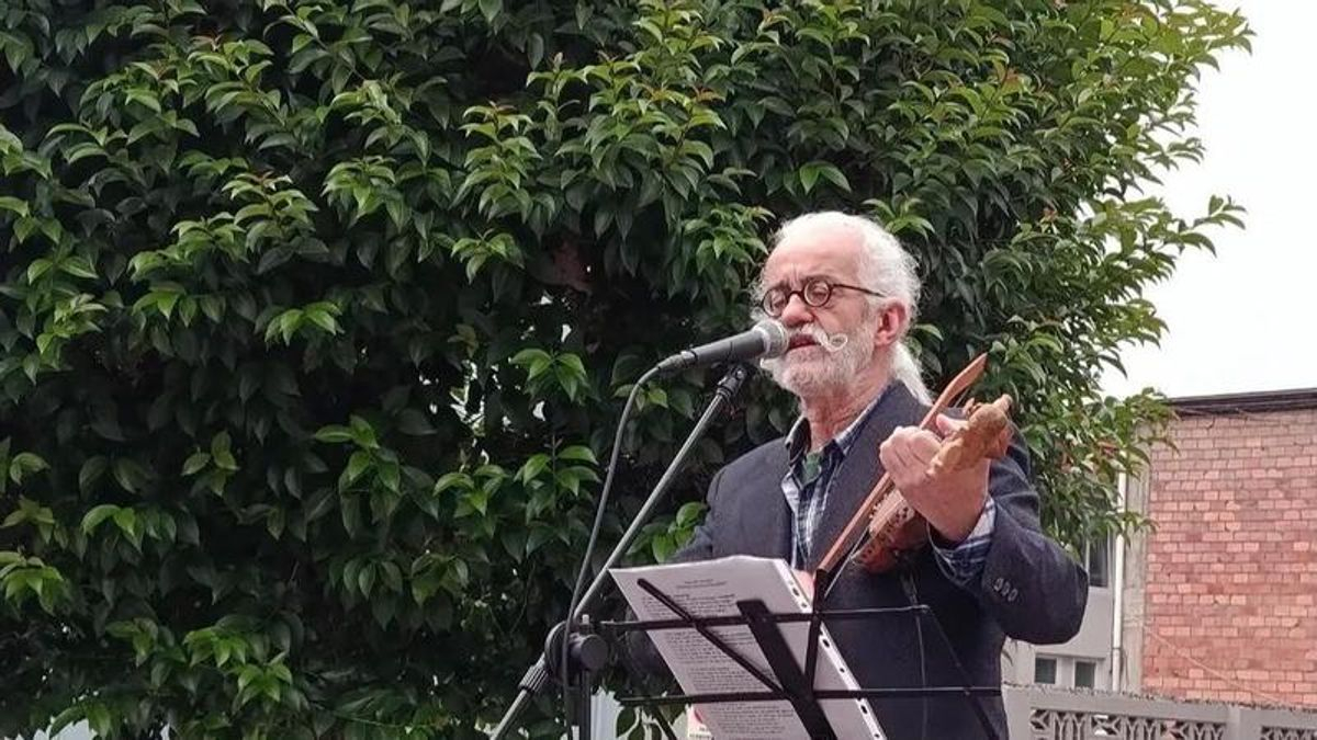 El rabelista César Higuera Amor 'El Chaval de Cobejo'.