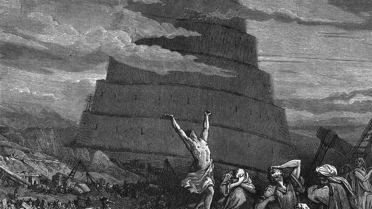 Una población asentada en Sinar fabrica ladrillos para alcanzar el cielo hasta que Dios altera su habla